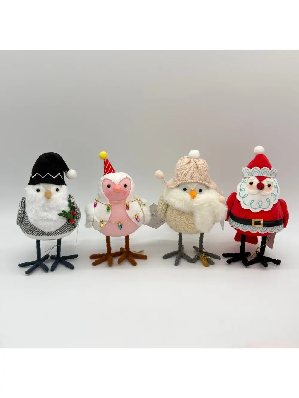 4 Target Featherly Friends Christmas Bird Set Jolly Iskall Gezellig Tinsel NEW